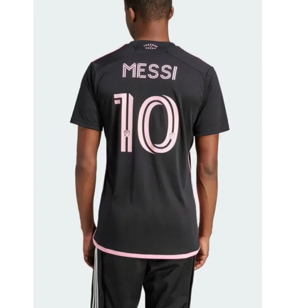 Adidas Men's Black Inter Miami CF 23/24 Messi Away Jersey Size XL
